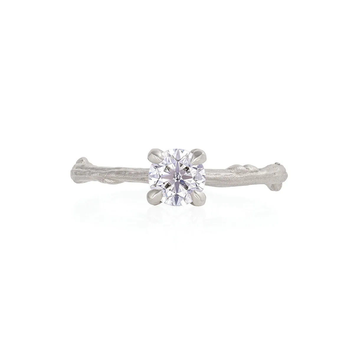 Darling 0.5ct Lab-Grown Diamond Engagement Ring - 14k White Gold Twig Band