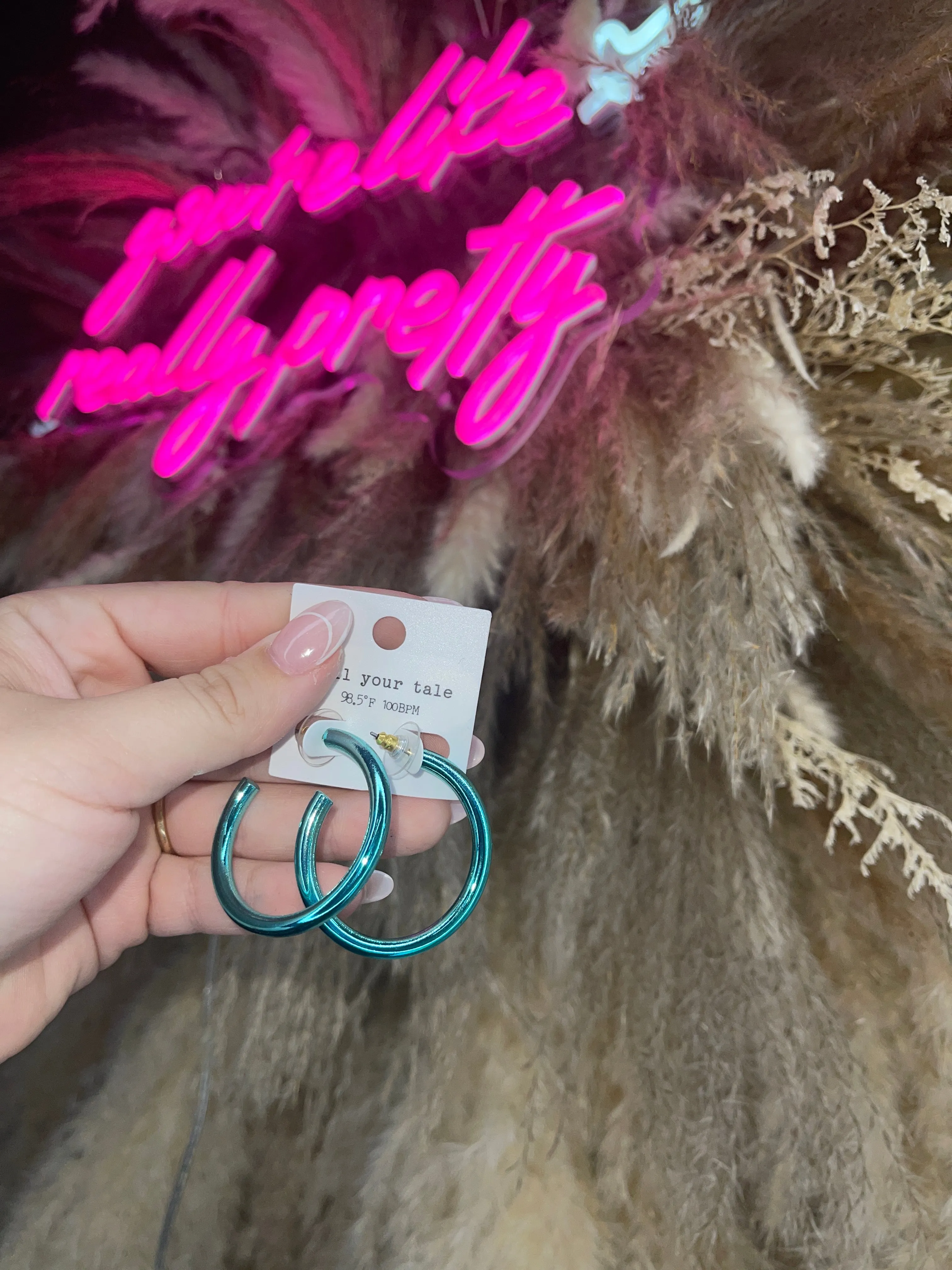 Stand Out Metallic Hoops